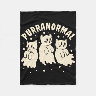 Ghost Hunting Kat Paranormaal Onderzoeker Ghost Re Fleece Deken