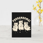 Ghost Hunting Kat Paranormaal Onderzoeker Ghost Re Kaart (Gele Bloem)