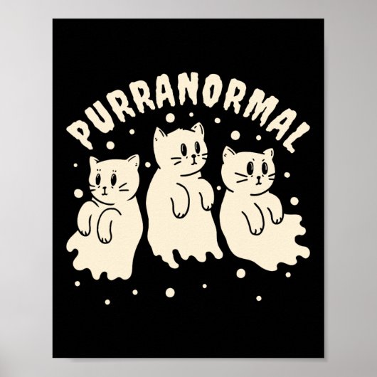 Ghost Hunting Kat Paranormaal Onderzoeker Ghost Re Poster (Voorkant)