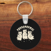 Ghost Hunting Kat Paranormaal Onderzoeker Ghost Re Sleutelhanger (Voorkant)