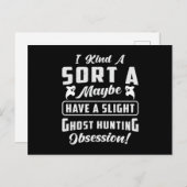 Ghost Hunting Obsession Paranormal Ghost Hunter Briefkaart (Voorkant / Achterkant)