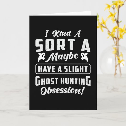 Ghost Hunting ObSession Paranormal Ghost Hunter Kaart (Gele Bloem)