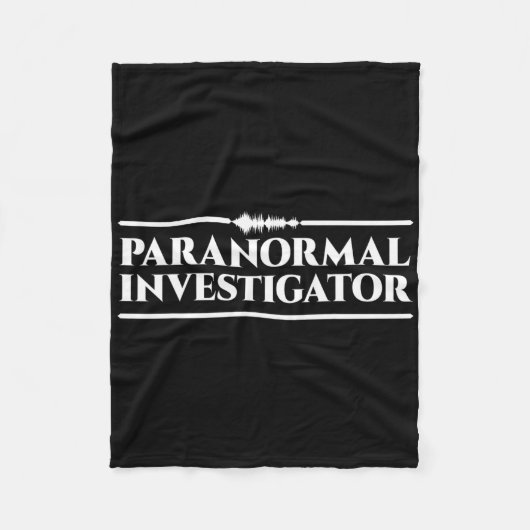 Ghost Hunting Paranormal Investigation Fleece Deken (Voorkant)
