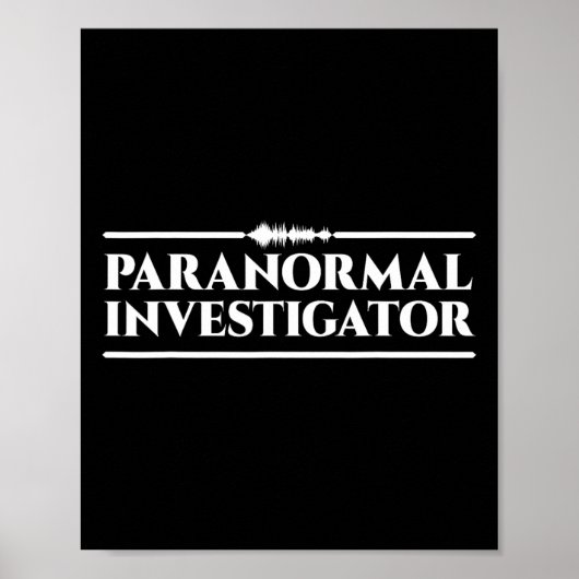 Ghost Hunting Paranormal Investigation Poster (Voorkant)