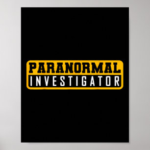 Ghost Hunting Paranormal Investigation Poster
