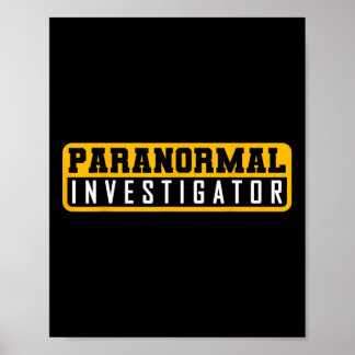 Ghost Hunting Paranormal Investigation Poster