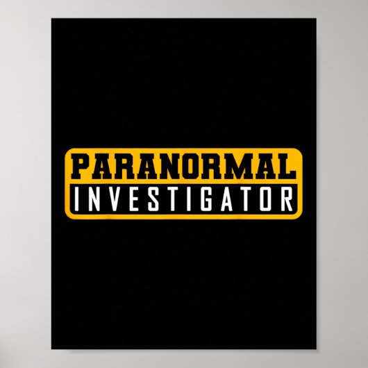 Ghost Hunting Paranormal Investigation Poster (Voorkant)