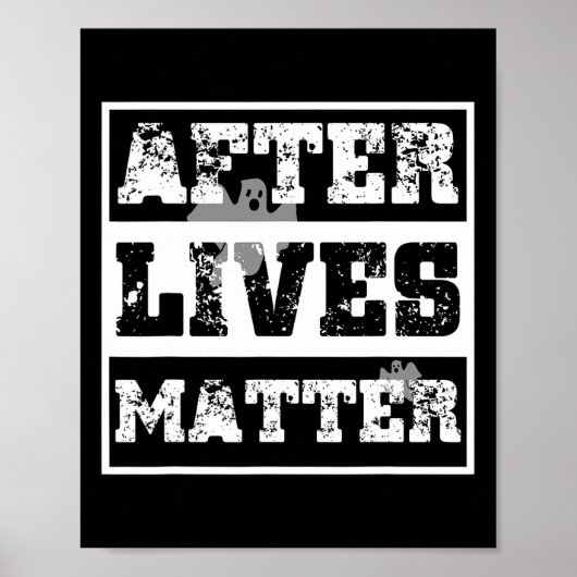 Ghost Hunting Paranormal Investigator Funny Ghost Poster (Voorkant)