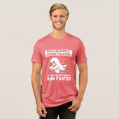 Ghost Hunting Paranormal Investigator werkt snelle Tri-Blend Shirt (Voorkant volledig)