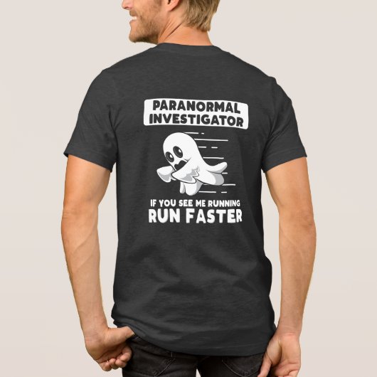 Ghost Hunting Paranormal Investigator werkt snelle Tri-Blend Shirt (Achterkant)