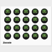 Ghost Hunting Ronde Sticker (Vel)