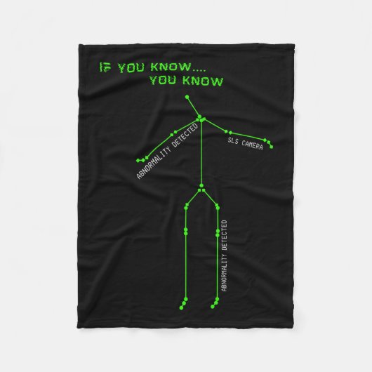 Ghost Hunting SLS Camera Stick Man Nieuwigheid Spo Fleece Deken (Voorkant)