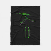 Ghost Hunting SLS Camera Stick Man Novelty Spooky Fleece Deken (Voorkant)