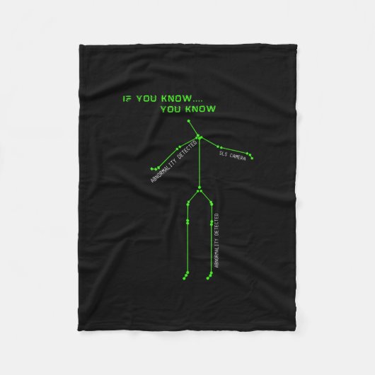 Ghost Hunting SLS Camera Stick Man Novelty Spooky Fleece Deken (Voorkant)