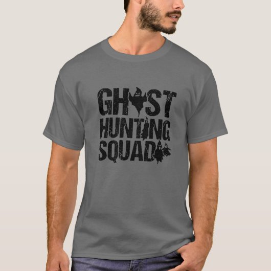 Ghost Hunting Squad Paranormal Investigator Ghost T-shirt (Voorkant)