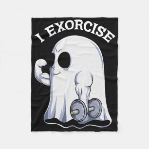 Ghost I Exorcize Grappige Gym Oefening Workout Spo Fleece Deken