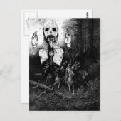 Ghost-illustratie Briefkaart (Voorkant / Achterkant)