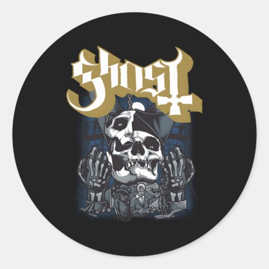 Ghost Impera Construction Ronde Sticker (Voorkant)