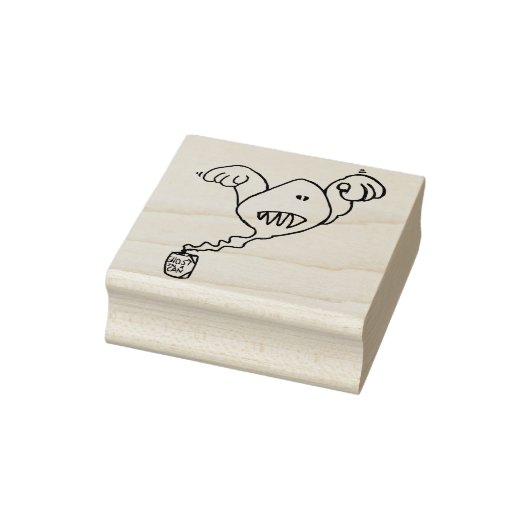 Ghost in a can illustration art stamp rubberstempel (Stempel)
