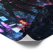 Ghost in Chrome: Limited Edition Cyberpunk Poster (Hoek)