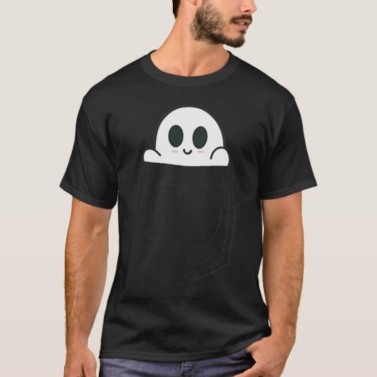 Ghost In Cket Halloween T-shirt (Voorkant)
