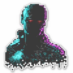 Ghost in de Kunst van de ASCII van Wires Sticker