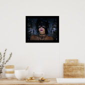 Ghost in de tuin poster (Keuken)