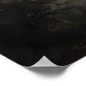 Ghost In Fall Forest Print, Ghost Whimsical Dark Poster (Hoek)