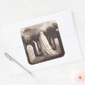 Ghost in Graveyard  Illustratie Sticker (Envelop)