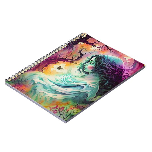 Ghost in het bos Fantasy Art Notitieboek (Linkerzijde)