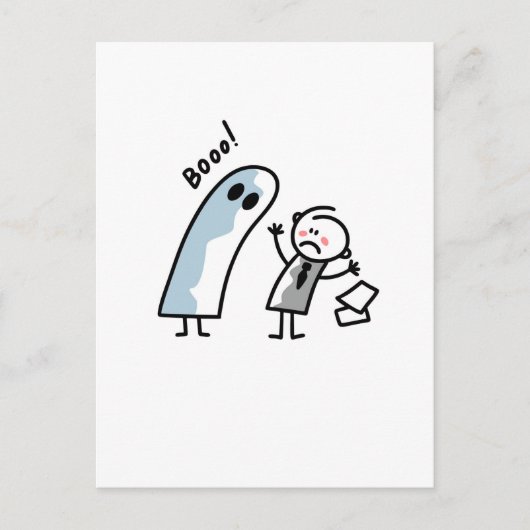 Ghost in kantoor briefkaart (Voorkant)