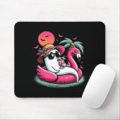 Ghost in Lifebuoy Flamingo op een zwembad Float Su Muismat (Met muis)