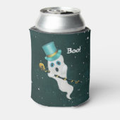 Ghost in Night Sky top Hat Skull Cane Blikjeskoeler (Blikje Achterkant)