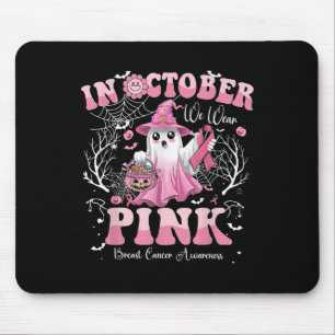 Ghost in oktober Draag roze borstkankerwaren Muismat
