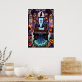 Ghost in orgel glas in lood poster (Keuken)