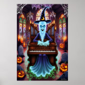 Ghost in orgel glas in lood poster (Voorkant)