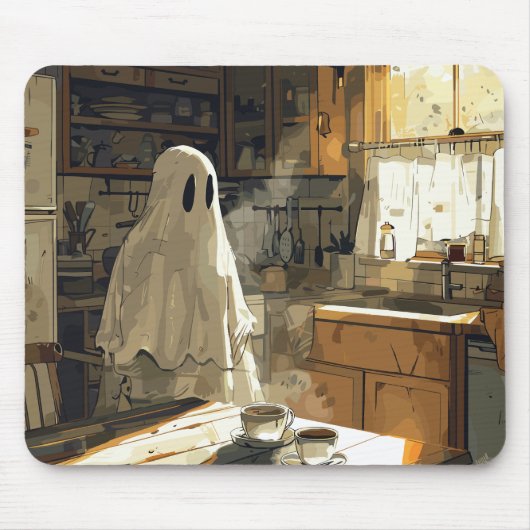 Ghost in the Kitchen voor koffie Muismat (Voorkant)