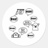 Ghost Investigations Ronde Sticker (Voorkant)