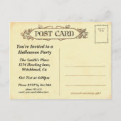 Ghost Invitation Briefkaart (Achterkant)