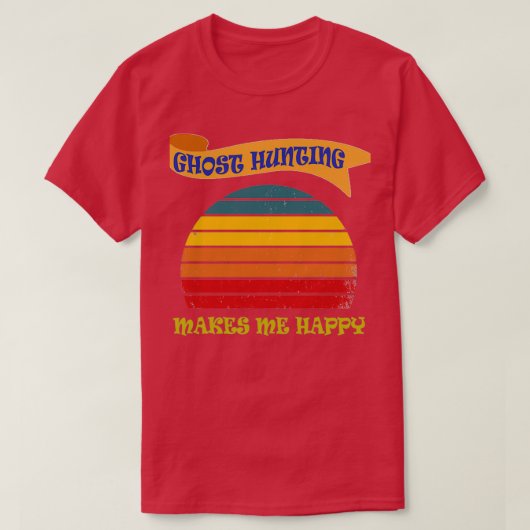 Ghost JACHT MAAKT ME HAPPY T-shirt (Design voorkant)