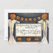 Ghost Jack O Lantaarn Pompoen vogelverschrikker Briefkaart (Voorkant / Achterkant)