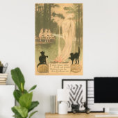 Ghost Jack O Lantern Black Cat Elves Poster (Thuiskantoor)