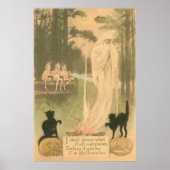 Ghost Jack O Lantern Black Cat Elves Poster (Voorkant)