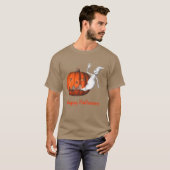 Ghost Jack O Lantern Funny Halloween T-shirt (Voorkant volledig)
