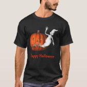Ghost Jack O Lantern Funny Halloween T-shirt (Voorkant)