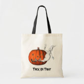 Ghost Jack O Lantern Halloween Funny Canvas tas (Voorkant)