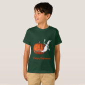 Ghost Jack O Lantern Kinder Halloween T-shirt (Voorkant volledig)