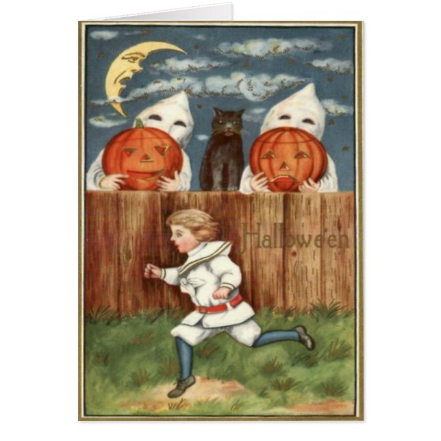 Ghost Jack O' Lantern Kinderen Zwarte Kat (Voorkant)