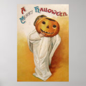 Ghost Jack O Lantern Pumpkin Child Poster (Voorkant)