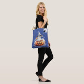 Ghost Jack-O' Lantern Volle Maan Sterren Halloween Tote Bag (Op model)